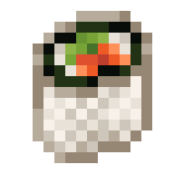 Borukva Food Salmon Uramaki.png: Infobox image for Salmon Uramaki the item in Minecraft