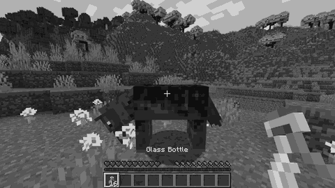 Horse Urine Extraction using a glass bottle by right clicking on a horse