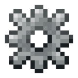 PolyFactory Steel Gear.png: Infobox image for Steel Gear the item in Minecraft