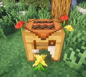 PolyFactory-Workbench placed in world with items.png