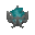 PolyDecorations Soul Brazier.gif: Inventory sprite for PolyDecorations Soul Brazier in Minecraft as shown in-game with description: PolyDecorations Soul Brazier
